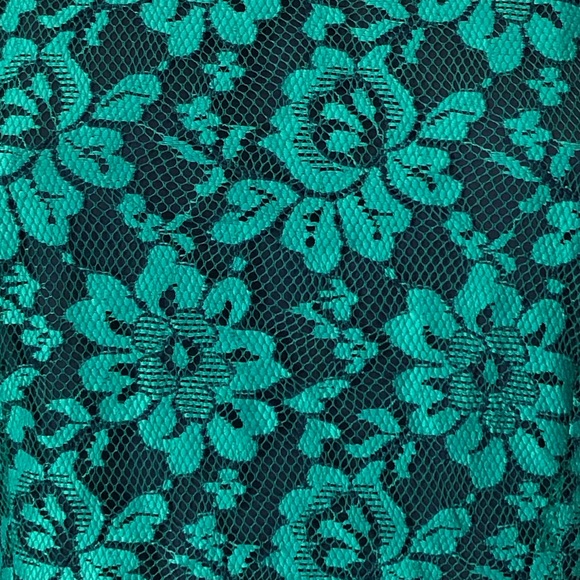 🌿 TARGET 🌿 short sleeve green lace dress size 12 - Picture 5 of 7